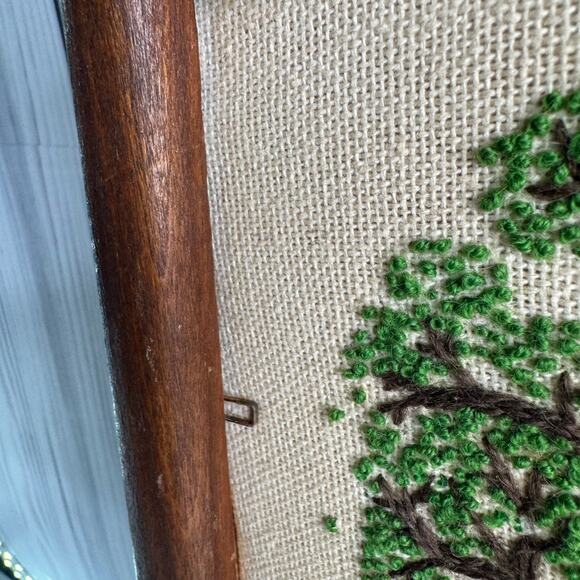 1980s Framed Vintage Dimensions Crewel Victorian Street Charles Wysocki 17x20 - Picture 6 of 12